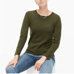 J. Crew 100% Merino -Wool Army Green Pullover Sweater Women’s Size XS